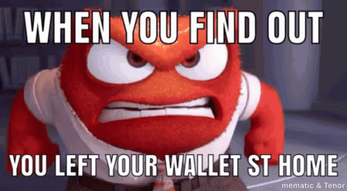 Angry Wallet GIF - Angry Wallet Left Wallet At Home GIFs