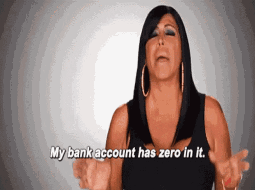 Bank Account = 0 GIF