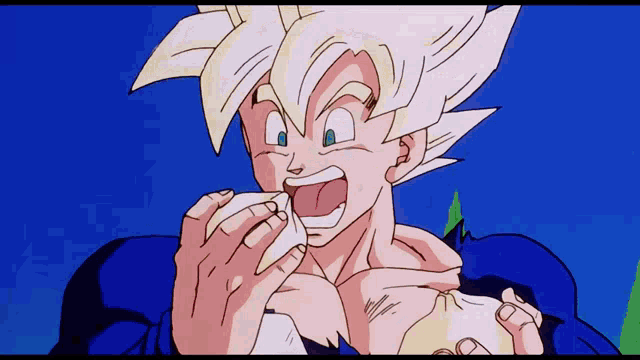 Goku Eating GIF - Goku Eating Dbz GIFs