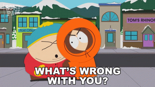 Whats Wrong With You Eric Cartman GIF - Whats Wrong With You Eric Cartman Kenny Mccormick GIFs