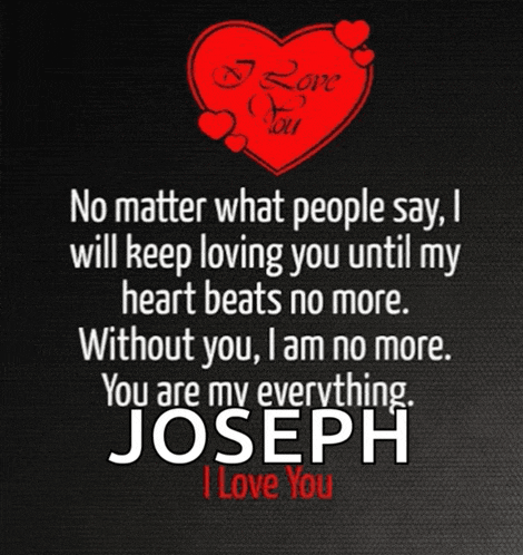 a black background with a red heart that says " i love you "