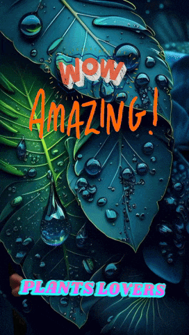 a picture of a leaf with water drops and the words wow amazing plants lovers