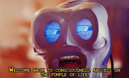 Robot Head Welcome Back GIF - Robot Head Welcome Back The Pimple Life GIFs