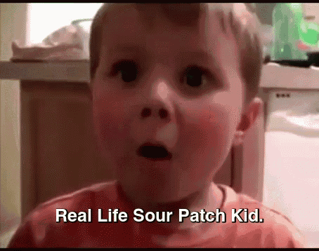 Real Life Sour Patch Kid. GIF
