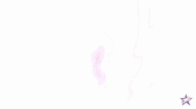 a close up of a cartoon character 's hand with a star on it