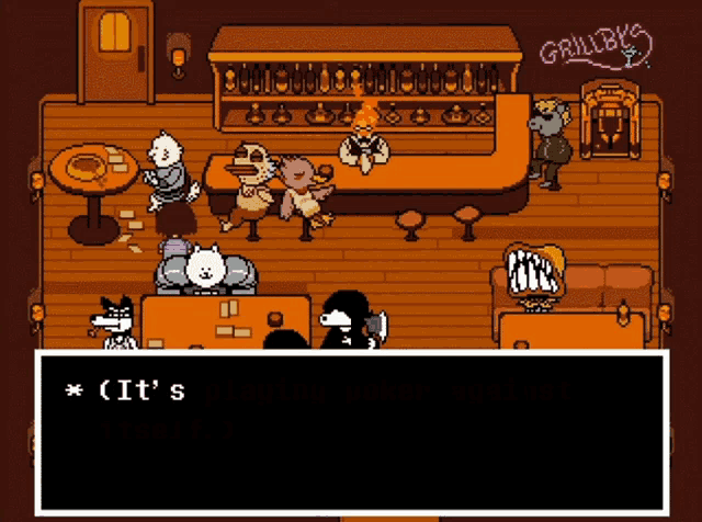 a video game where a character says it 's in a black box