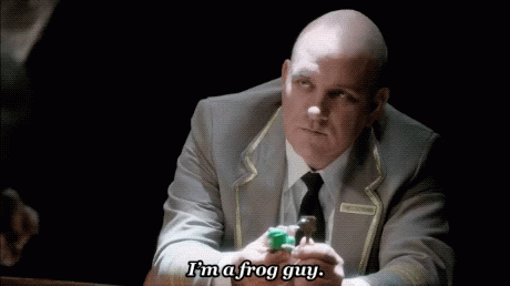 The Good Place Frog Guy GIF - The Good Place Frog Guy GIFs
