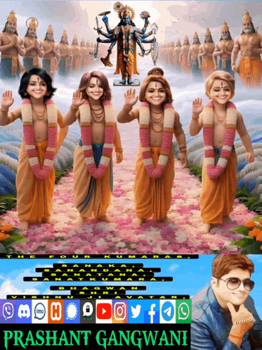 a poster of a group of people with the name prashant gangwani