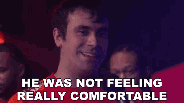 He Was Not Feeling Really Comfortable Vegapatch GIF - He Was Not Feeling Really Comfortable Vegapatch He Was Not Sure Of Himself GIFs