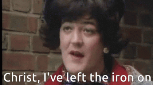 Stephen Fry Fry And Laurie GIF - Stephen Fry Fry And Laurie Left The Iron On GIFs