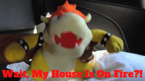 Sml Bowser GIF - Sml Bowser Wait My House Is On Fire GIFs