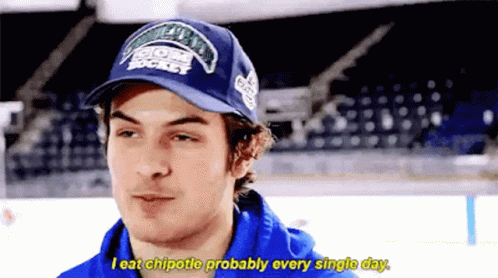Mat Barzal I Eat Chipotle Probably Every Single Day GIF - Mat Barzal I Eat Chipotle Probably Every Single Day Chiptole GIFs