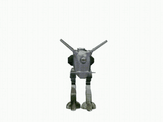 a robot with arms and legs is standing upright