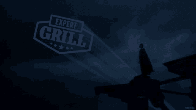 a sign that says expert grill on it
