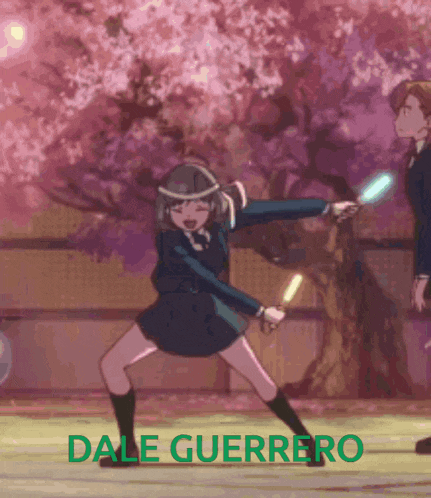 dale guerrero is written in green on a picture
