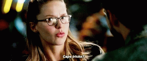 Cape Tricks Supergirl GIF - Cape Tricks Supergirl Melissa Benoist GIFs