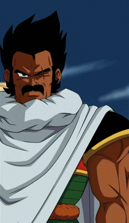 a man with a mustache and a white cape