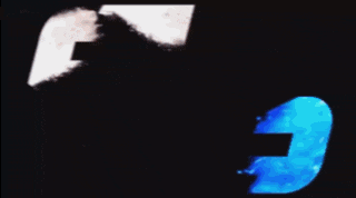 a blue background with a white letter g
