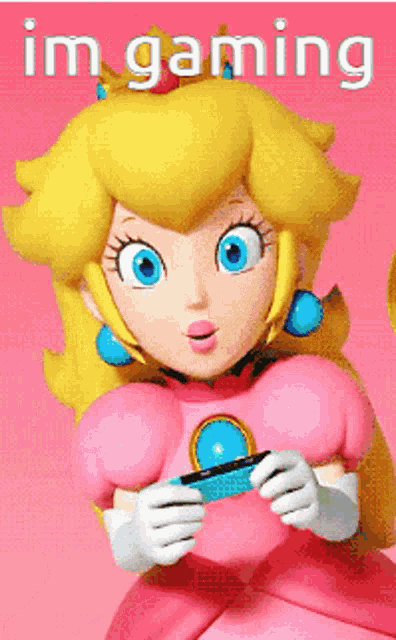 Princess Peach Gaming GIF - Princess Peach Gaming Gamers GIFs