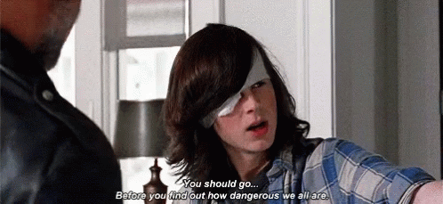 You Should Go Chandler Riggs GIF - You Should Go Chandler Riggs Carl Grimes GIFs