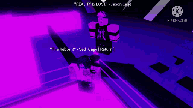 a video of a person in a wrestling ring with a caption that says " reality is lost " by jason cage