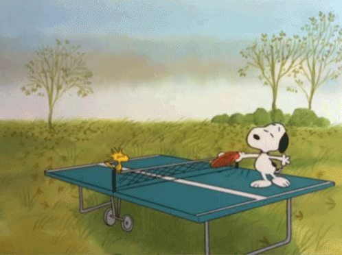 Snoopy Table Tennis GIF - Snoopy Table Tennis Ping Pong GIFs