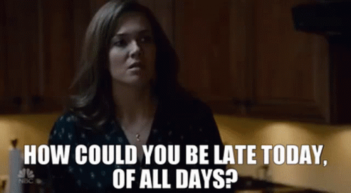 This Is Us Rebecca Pearson GIF - This Is Us Rebecca Pearson How Could You Be Late Today Of All Days GIFs