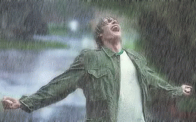 Guy With Green Polo Shirt Crying GIF - Guy With Green Polo Shirt Crying Rain GIFs