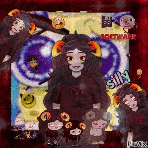 a cartoon of a girl with the word silly on the bottom