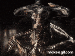 a close up of a monster with the words make a gif.com underneath