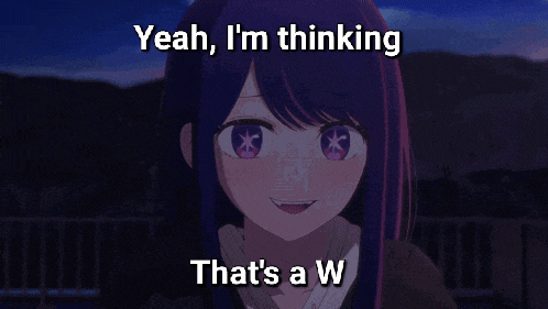 yeah i 'm thinking that 's a w written on a picture of an anime girl