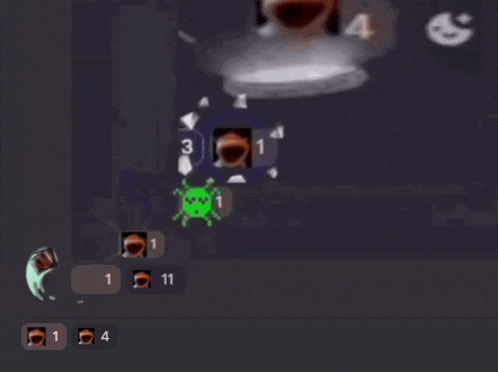 a screenshot of a video game with the number 4 at the bottom
