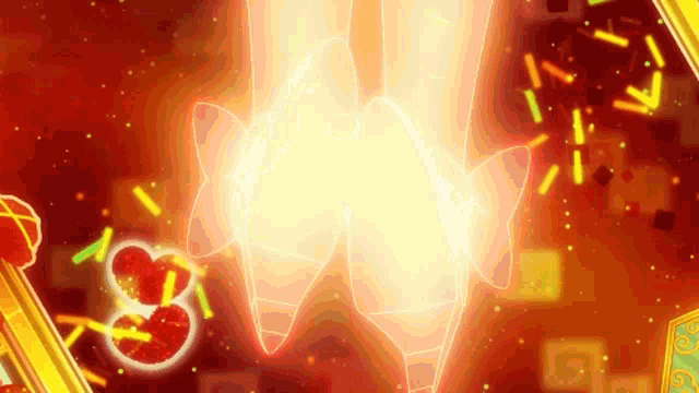 a woman 's feet are glowing in a bright yellow light