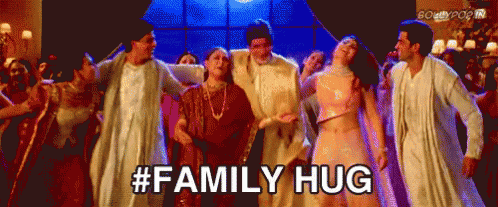 Family Hug GIF - Family Hug Desi GIFs