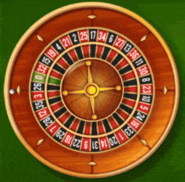 a wooden roulette wheel with the numbers 1 through 12 visible