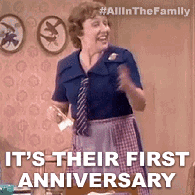 Its Their First Anniversary Edith Bunker GIF - Its Their First Anniversary Edith Bunker All In The Family GIFs