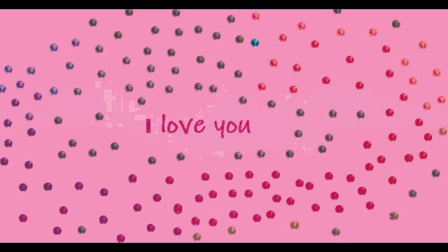 a pink and blue background with a lot of dots