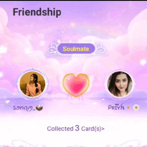 a screenshot of a friendship app shows two women
