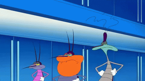 Oggy Lets Go GIF - Oggy Lets Go Cockroaches GIFs