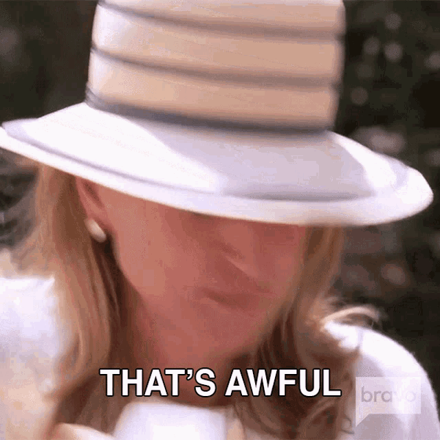 Thats Awful Real Housewives Of New York GIF - Thats Awful Real Housewives Of New York Thats So Bad GIFs