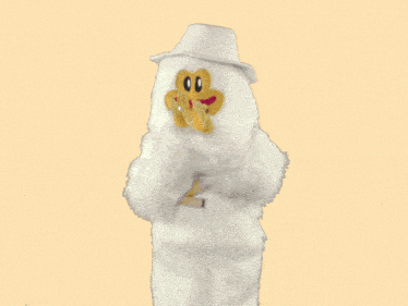 a stuffed animal with the letter n on its chest