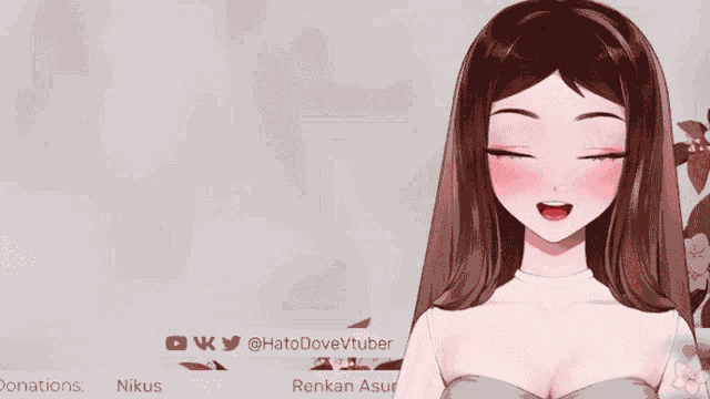 a picture of a girl with twitter and youtube icons
