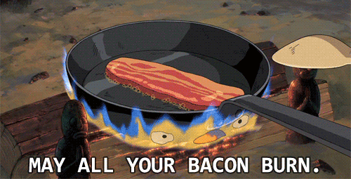 May All Your Bacon Burn GIF - Bacon Cooking May All Your Bacon Brun GIFs