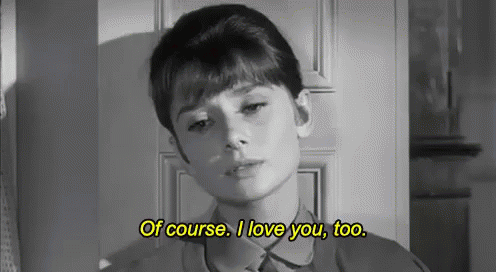 I Love You Too Love GIF - I Love You Too Love Audrey Hepburn GIFs
