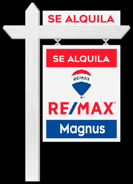 a sign that says se alquila re/max magnus