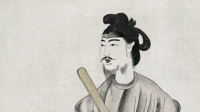 a cartoon drawing of a man surrounded by children with chinese writing