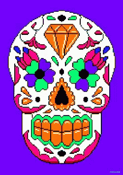 Skull Art Colorful GIF - Skull Art Colorful Design GIFs