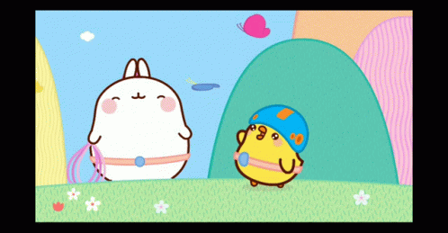 Molang Butterfly GIF - Molang Butterfly Cute GIFs