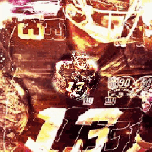 a picture of a football player with the number 13 on his shirt
