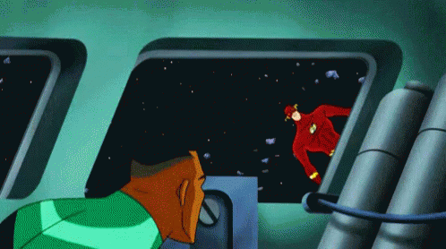 Drifting Through Space - Justice League GIF - Justice League Green Lantern Animated GIFs